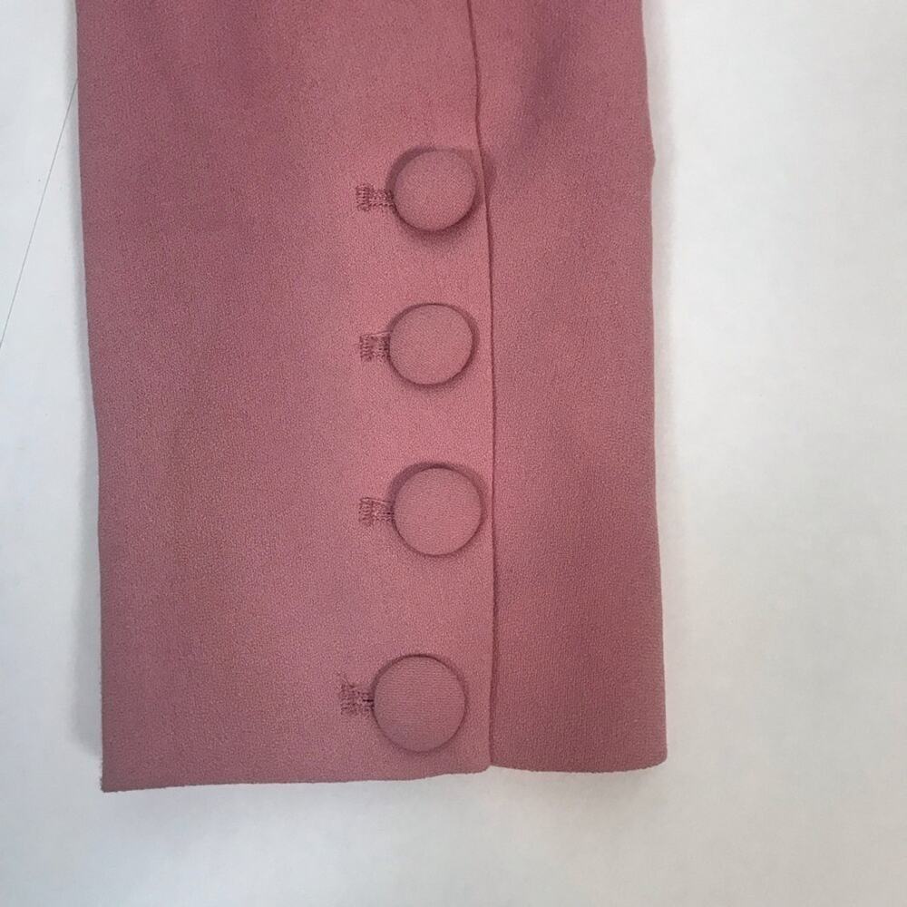 NWT Bebe Pink Blazer Cropped Chelsea Collar Open-Front Pastel Girlhoodcore Sz 12 - Picture 8 of 11